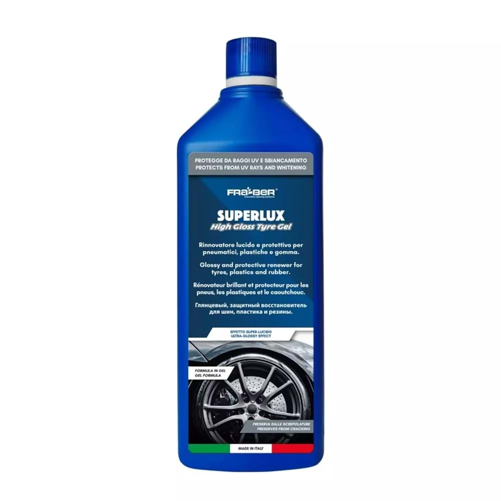 FRA-BER Superlux Suya Dayanıklı Lastik Parlatıcı Dış İç Plastik Trim Koruyucu Yenileyici - 900 ml